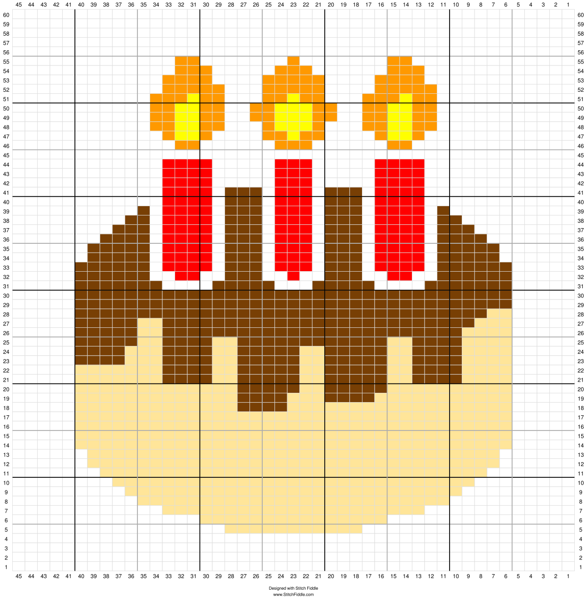 アドベント2024 - お祝いのひとときを彩る、ケーキの図案