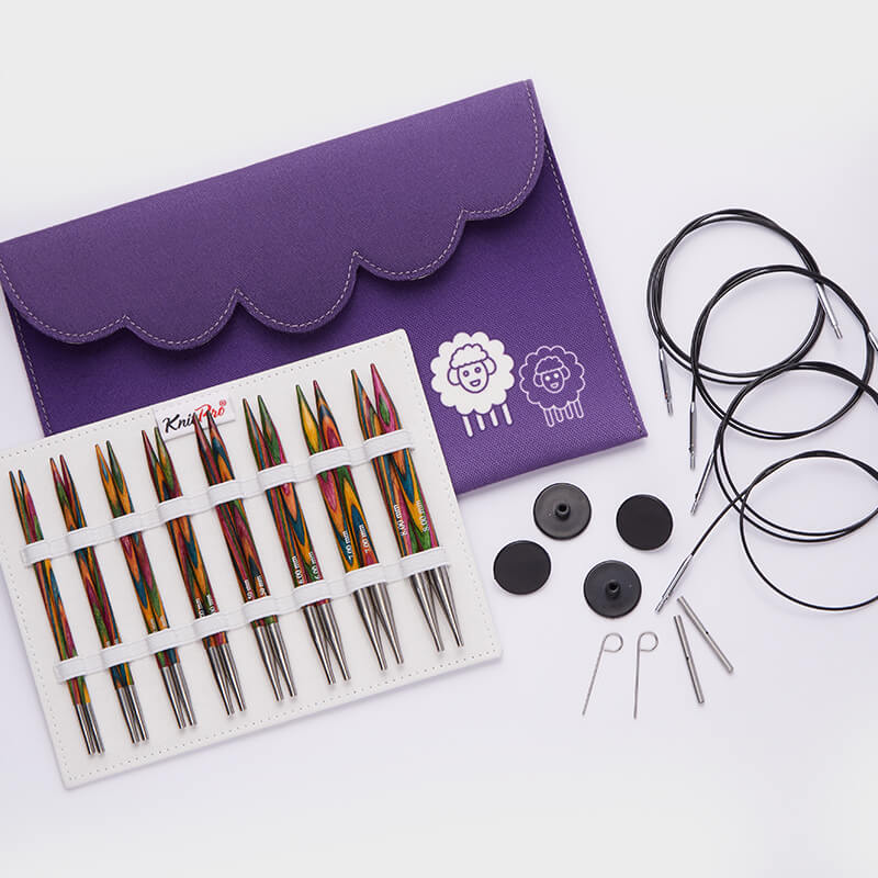 Knit Pro：ニットプロ 付け替え針セット シンフォニー (ロング針 x 8 